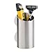 iDesign Forma Stainless Steel Suction Toothbrush and Razor Holder Cup for Bathroom Mirror, Shower, Vanity Organization, 2.25