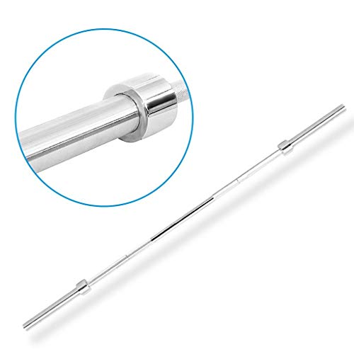 Olympic Barbell Bar Olympic 7 feet Weight Bar with Two Collars Solid