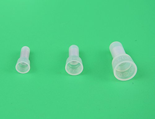 XLX 400 PCS Power-Cable Terminals AWG 22-16(150 PCS) 16-14(150 PCS) 12-10(100 PCS) Closed End Crimp Wire Connector Terminal Kit