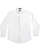 Nautica Boy's Big Solid Long-Sleeve Button-Down Shirt, White, 16