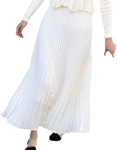 Roroyi Maxi Skirt, Womens Ladies Summer Boho Pleated Skirt A-line Long Skirts