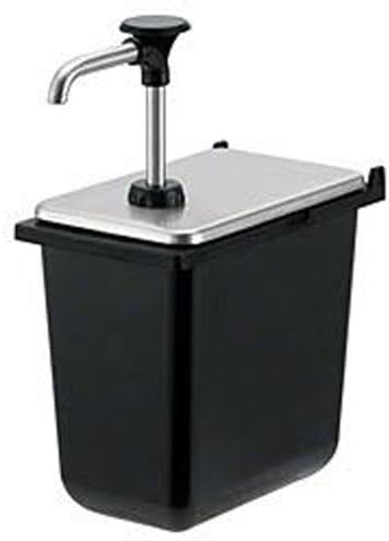 Server Products BP-Syrup-1/9-88150 Food Pan Jar Pump for 1.9 quart (60 oz.) Jar, Dispenses Thin and Thick Consistency Condiments, 1/4 oz. Fixed Full Portion, 1/9-Size, Stainless Steel
