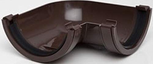 POLYPIPE RR103 Brown 90º Angle for 112mm Half Round guttering System