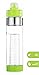 NEW AquaFrut Bottom Loading Fruit Infuser Water Bottle - BPA Free Tritan Plastic - Leak Proof - 24 OZ - Infusion Recipe eBook (Green)