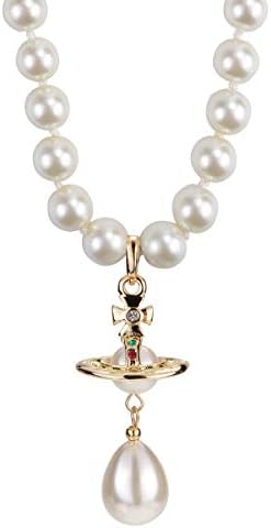 Vivienne Westwood Golden Saturn pearl 