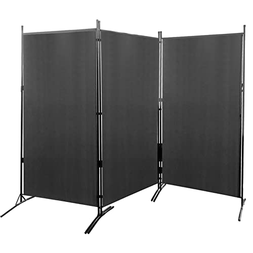 Carivia - Pantalla plegable de privacidad de 3 paneles, 3 paneles, divisor de habitación, pantalla de privacidad para oficina, separadores de sala de divisiones, divisor de habitación independiente