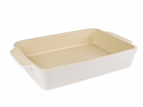 Click Here to See More Images USA Pan 1110RC-SW-W Stoneware Rectangular Baking Dish