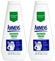 Ammens Medicated Powder, Shower Fresh Formula - 11 oz - 2 pk SOLD BY Prefectmart THANK YOU