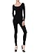 7Wins JJJ Women Catsuit Cotton Long Sleeve Yoga Bodysuit Jumpsuit/Made in USA