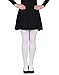 HDE Womens Solid Gradient Color Stockings Opaque Microfiber Footed Tights,XS-M,White