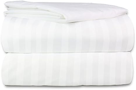 2000 Thread Count 100% Egyptian Quality Stripe White King Sheet Sets by Sam Linens