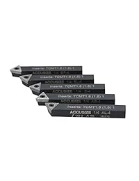 Accusize #2380 5022, herramientas de torneado indexables, 1 4 pulgadas, 5 unidades por juego