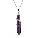 BRCbeads Gemstone Necklace Pendant Crystal Healping Point Reki Chakra Unisex
