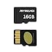 MYMAHDI COMINU059026 16G Micro SDHC Class 4 TF Memory Card with Micro SD Card Reader - Bulk Packed (D132)