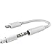 [ 2 Pack ] Headphone Adapter to 3.5mm earbuds Jack Adapter – Lightning Connecter to 3.5mm Audio Jack Earphone Extender Jack Stereo for iPhone 7 / 7 Plus - Not Support IOS 10.3