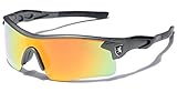 Premium Polarized Men's Sports Cycling Fishing Baseball Running Sunglasses - Gray