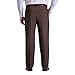 Haggar mens Big & Tall Premium Comfort Classic Fit Pleat Front Dress Pants, Dark Chocolate, 54W x 30L US