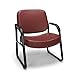 OFM Core Collection Big and Tall Guest and Reception Chair with Arms, Microbial/Anti-Bacterial Vinyl, in Wine (407-VAM-603)