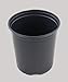 Flower Pots in Bulk 1 Gallon Plastic Nursery Garden Plant Flower Pots, Small Flower Pots, Flower Pots Indoor Decorative (100)