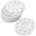 12PCS Paint Tray Palettes Plastic for Kids Acrylic Oil Watercolor Craft DIY Art Painting, 10 Wells Washable, Round, White