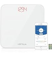 LOFTILLA Scale for Body Weight, 396 lb Weight Scale, Digital Bathroom Scale BMI with App