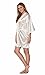 Turquaz Linen Women's Pure Color Satin Short Kimono Bridesmaids Lingerie Robes