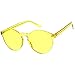 zeroUV - One Piece PC Lens Rimless Ultra-Bold Colorful Mono Block Sunglasses 60mm