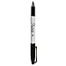 Sharpie Permanent Markers, 6 Pack Assorted Sizes, Ultra Fine Tip, Fine Tip and Chisel Tip Permanent Markers - Black