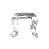 Pyrex U-Shaped Septum Retainer with Flared Ends 14, 12 and 10 gauge, Clear