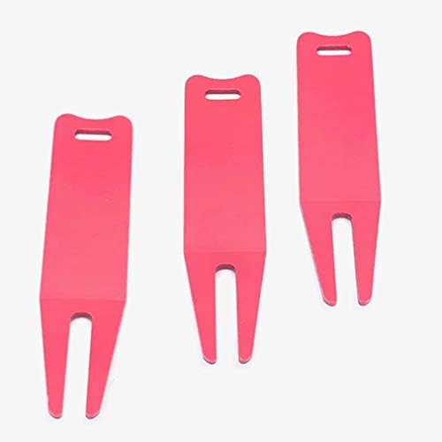 Divot Repair Tool Classic Design Anodized Black 3 Pack (Red)