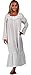The 1 for U 100% Cotton Vintage Design Nightgown / Housecoat - Grace - White
