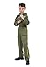 Kids Air Force Fighter Pilot Costume Top Gun Role Play Costumes Boys Flight Jumpsuit Army Flightsuit Outfits Green M