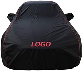chezhao Porsche car cover waterproof sunscreen car cover Porsche Cayman S black belt LOGO (Size : Porsche 918)