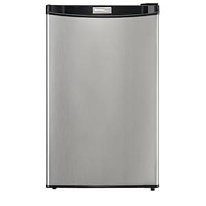 Danby Designer-3.2 Cubic Feet Compact Refrigerator-Stainless Look