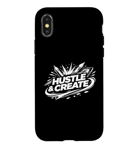 Hustle and Create Creative Drive Personal Identity Case for iPhone X/XS