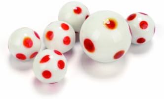 King Marbles Red Dotties Handmade Marbles