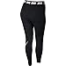 NIKE Women's Sportswear Club Leggings, Black/White, Medium