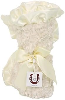Max Daniel Baby Rosebuds and Satin Security Blanket - Ivory by Max Daniel Designs