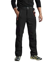 TBMPOY Men's Snow Ski Waterproof Fleece Lined Pants