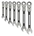 Craftsman 7-Piece Inch Universal Ratcheting Flex Wrench Set, #35271
