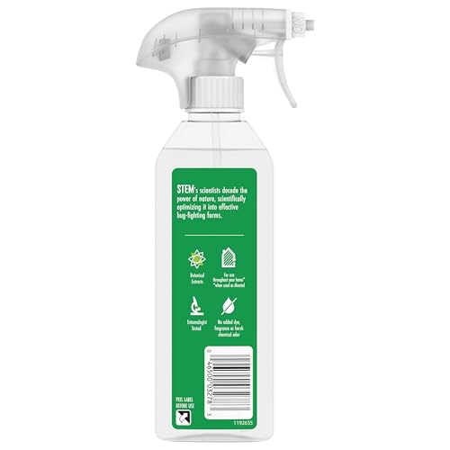 STEM KILLS ANTS, ROACHES AND FLIES: PLANT-BASED ACTIVE INGREDIENT BUG SPRAY, BOTANICAL INSECTICIDE FOR INDOOR AND OUTDOOR USE; 12 FL OZ (PACK OF 1)