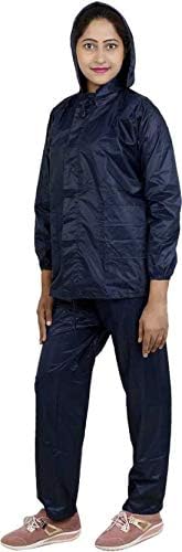 Supreme Home Collective Solid Plain Pant Women Rain wear Waterproof Rain Coat- Blue