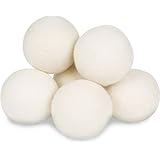 Wool Dryer Balls by Smart Sheep 6-Pack, XL Premium Reusable Natural Fabric Softener