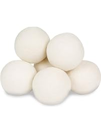 Wool Dryer Balls by Smart Sheep 6-Pack, XL Premium Reusable Natural Fabric Softener