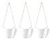 Modern Ceramic Hanging Planters, Succulent Plant Pots, Set of 3
