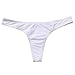 MissTalk Sexy Womens Brazilian Solid Classic Bikini Bottoms(White M)