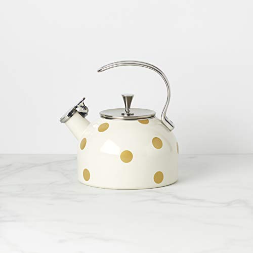 Kate Spade New York 875284 Deco Kettle, 3.65 LB, Gold Dot The Home
