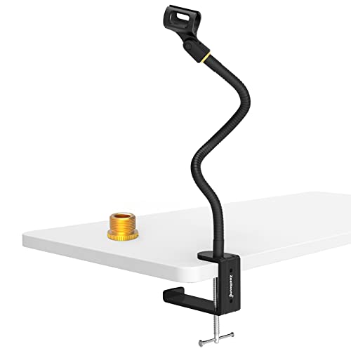 ZealSound Microphone Stand,Flexible Gooseneck Desktop Mic Stands Holder