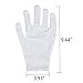Jaciya Moisturizing Gloves Jaciya 10 Pairs Cotton Hand Spa Gloves Moisture Enhancing Gloves Cosmetic Moisturizing Gloves, White, Medium Size