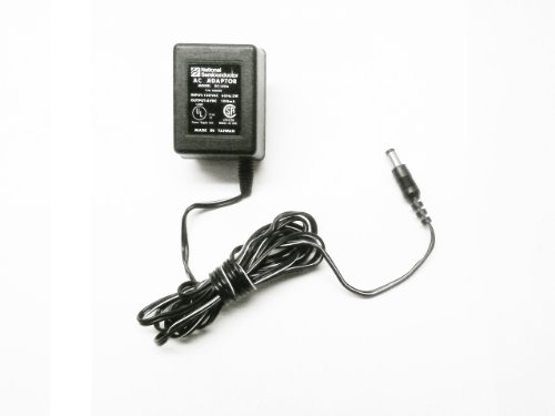 National Semiconductor AC-DC Adapter 6VOLTS DC @ 100mA 2.1mm DC Power Plug with Positive Center